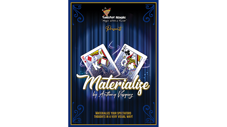 (image for) MATERIALIZE (KD) by Anthony Vasquez & Twister Magic - Trick - Click Image to Close