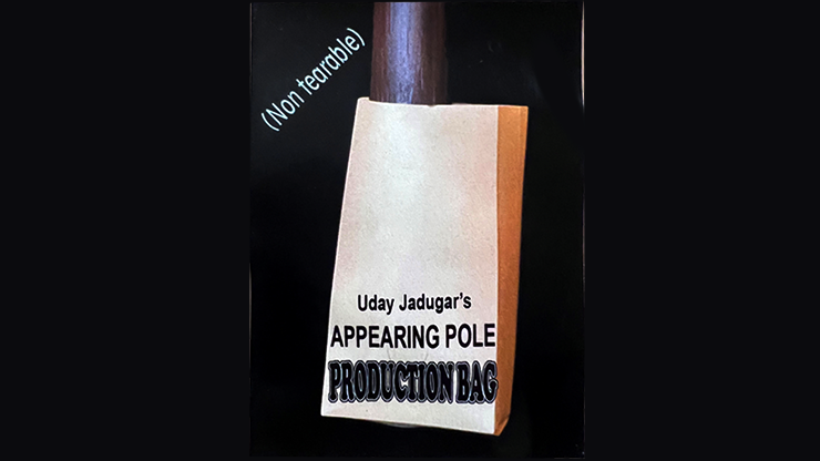 (image for) APPEARING POLE BAG BROWN (Gimmicked / No Tear) by Uday Jadugar - Trick - Click Image to Close