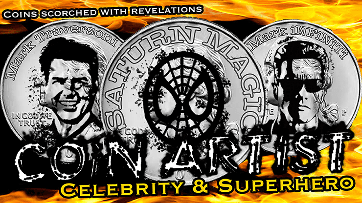 (image for) COiN ARTIST Quarter Super Hero/Celebrity (6 coins per pack) by Mark Traversoni and iNFiNiTi - Click Image to Close