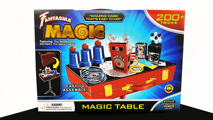 (image for) NEW WOODEN TABLE MAGIC SHOW by Fantasma Magic - Trick - Click Image to Close
