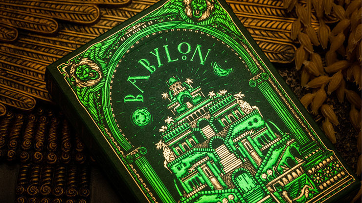 (image for) Babylon (Forest Green) Playing Cards by Riffle Shuffle - Click Image to Close