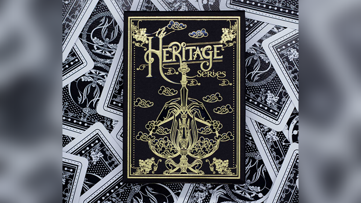 (image for) The Heritage Series Spades Playing Cards - Click Image to Close