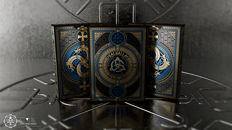 (image for) Valhalla Viking Sapphire (Standard) Playing Cards - Click Image to Close