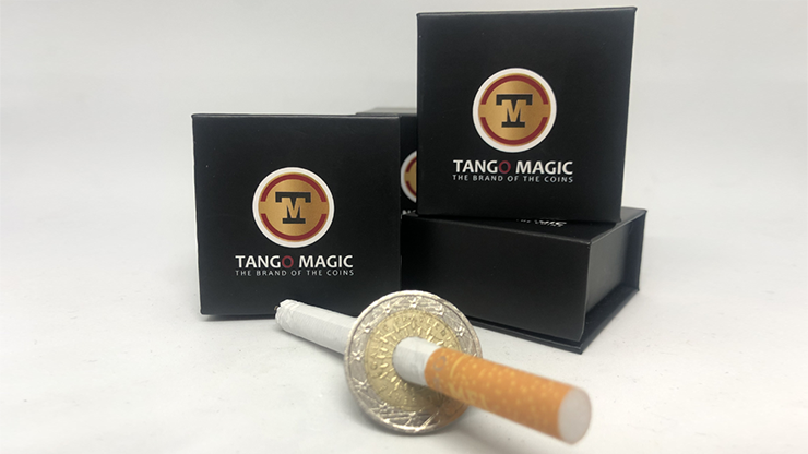 (image for) Pen or Cigarette Thru 2 Euros by Tango (E0012) - Trick - Click Image to Close