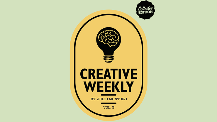 (image for) CREATIVE WEEKLY VOL. 3 LIMITED (Gimmicks and Online Instructions) by Julio Montoro - Trick - Click Image to Close