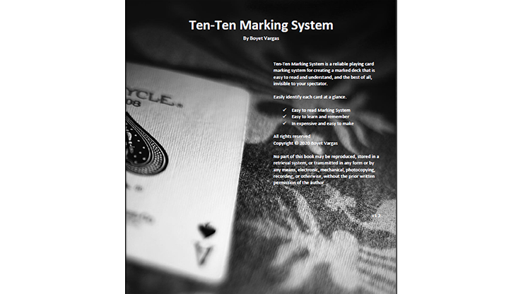 (image for) Ten-ten Marking System by Boyet Vargas ebook DOWNLOAD