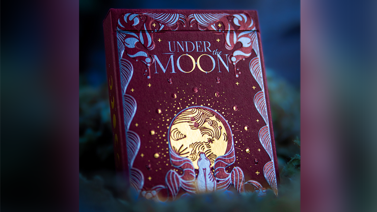 (image for) Under the Moon (Moonrise Pink) Playing Cards - Click Image to Close