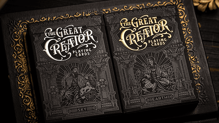 (image for) The Great Creator: Earth (Gold Foil) Edition Playing Cards by Riffle Shuffle - Click Image to Close