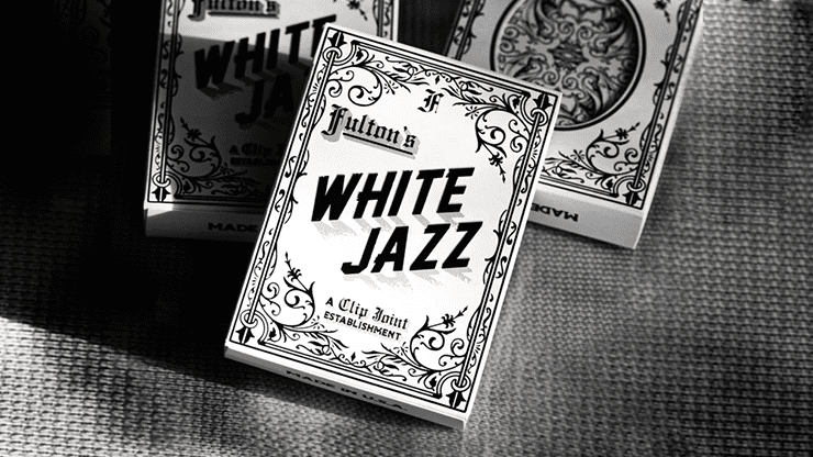 (image for) Fulton's White Jazz Playing Cards by Dan & Dave - Click Image to Close