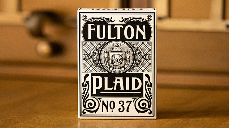 (image for) Fulton Plaid (Whisky White) Playing Cards - Click Image to Close