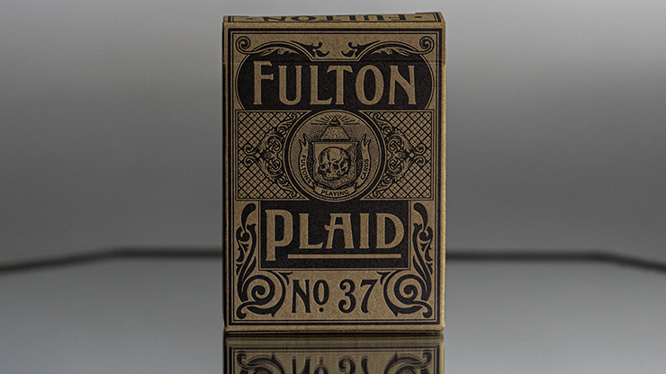 (image for) Fulton Plaid (Bourbon Brown) Playing Cards - Click Image to Close