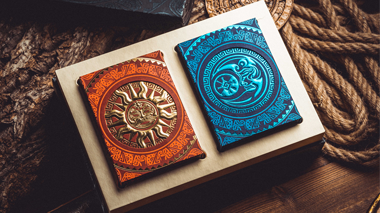 (image for) Maya 2 Deck set (Moon and Sun) Playing Cards - Click Image to Close