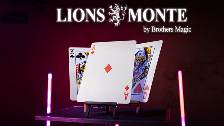 (image for) Lion Monte by Brother's Magic (card color and easel color may vary) - Click Image to Close