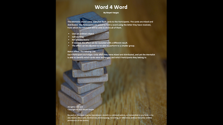 (image for) TFCM Presents - Word 4 Word by Boyet Vargas ebook DOWNLOAD