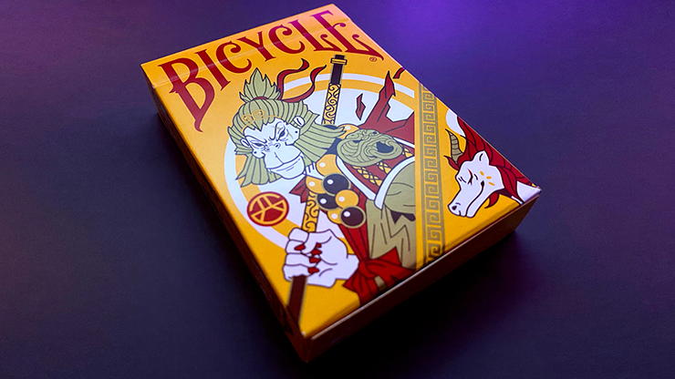 (image for) Bicycle Wukong Rebellion (Yellow) Playing Cards - Click Image to Close