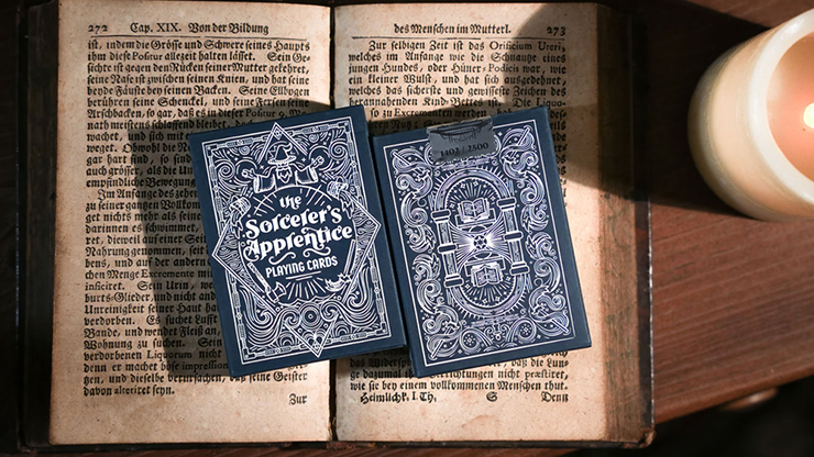 (image for) Sorcerer's Apprentice Playing Cards (Blue) - Click Image to Close
