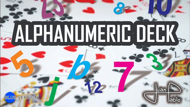 (image for) ALPHANUMERIC DECK BLUE by Juan Pablo - Trick - Click Image to Close