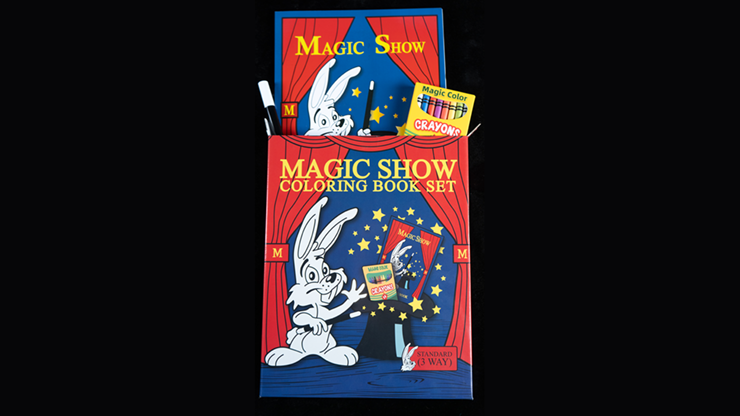 (image for) MAGIC SHOW Coloring Book STANDARD SET (3 way) by Murphy's Magic - Click Image to Close