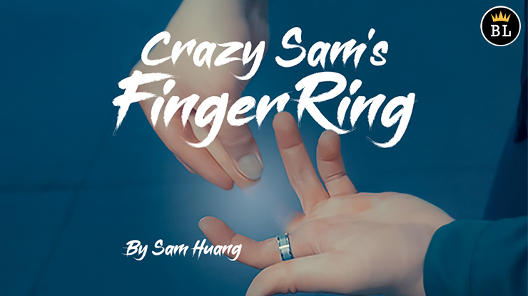 (image for) Hanson Chien Presents Crazy Sam's Finger Ring BLACK / SMALL (Gimmick and Online Instructions) by Sam Huang - Trick - Click Image to Close