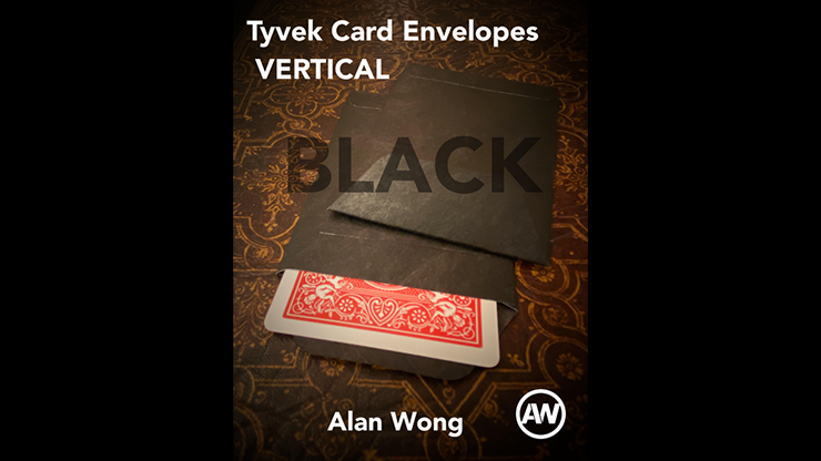 (image for) Tyvek VERTICAL Envelopes BLACK (10 pk.) by Alan Wong - Trick - Click Image to Close