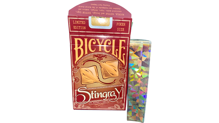 (image for) Gilded Bicycle Stingray (Orange) Playing Cards - Click Image to Close