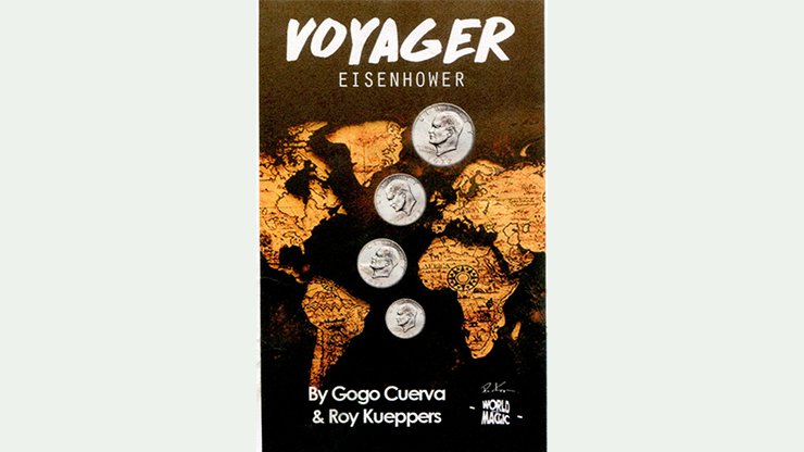 (image for) Voyager US Eisenhower Dollar (Gimmick and Online Instruction) by GoGo Cuerva - Trick - Click Image to Close
