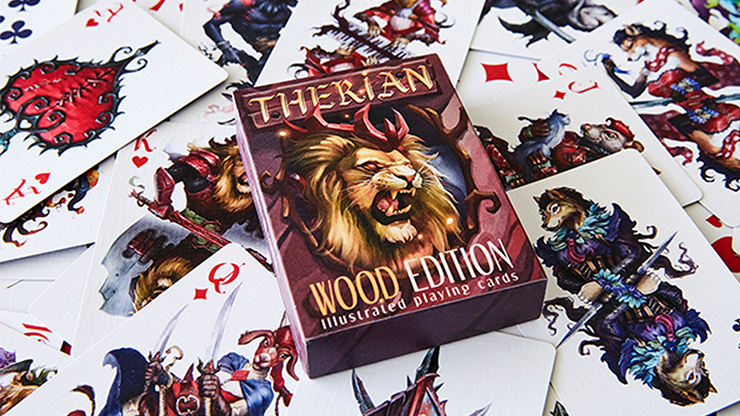 (image for) Therian (Wood) Playing Cards - Click Image to Close