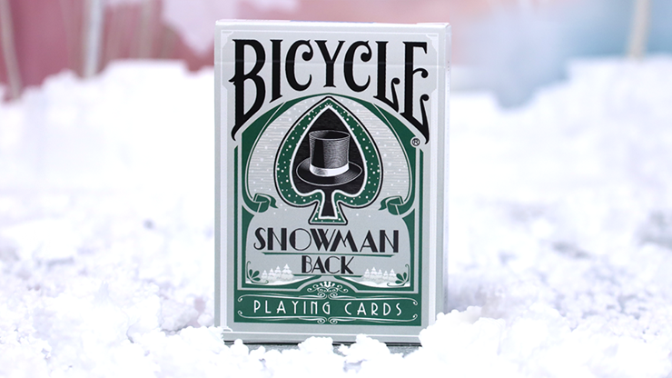 (image for) Bicycle Snowman (Green) Playing Cards - Click Image to Close