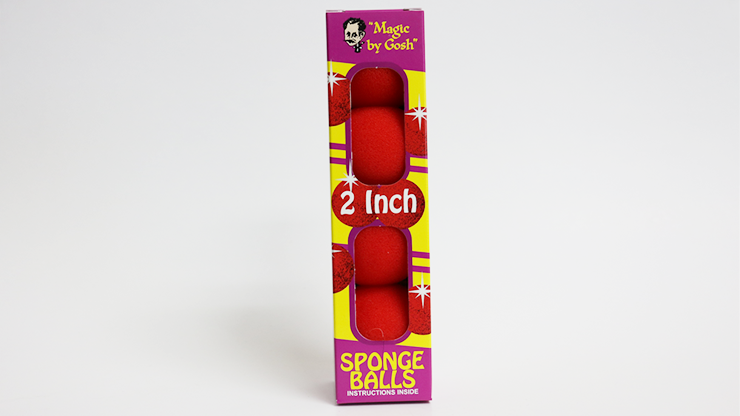 (image for) 2 inch PRO Sponge Ball (Red) Box of 4 from Magic by Gosh - Click Image to Close
