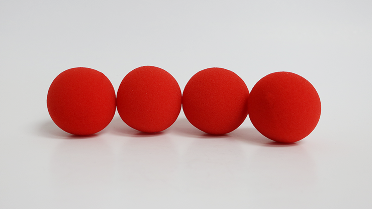 (image for) 2 inch PRO Sponge Ball (Red) Bag of 4 from Magic by Gosh - Click Image to Close