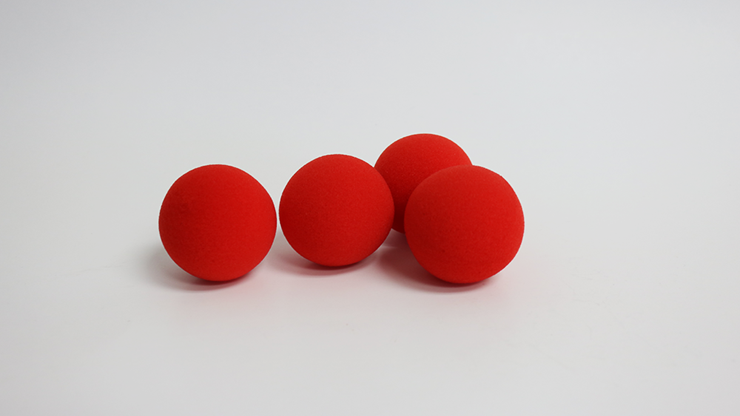 (image for) 1.5 inch PRO Sponge Ball (Red) Bag of 4 from Magic by Gosh - Click Image to Close
