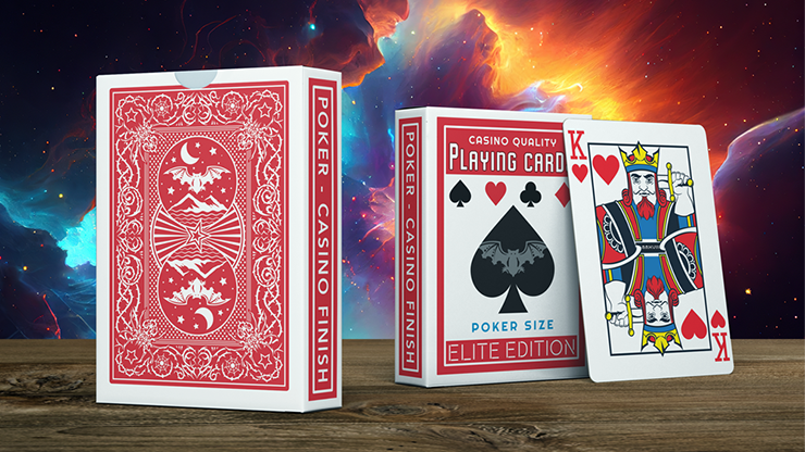 (image for) Elite Night Flight (Red) Marked Playing Cards by Steve Dela - Click Image to Close