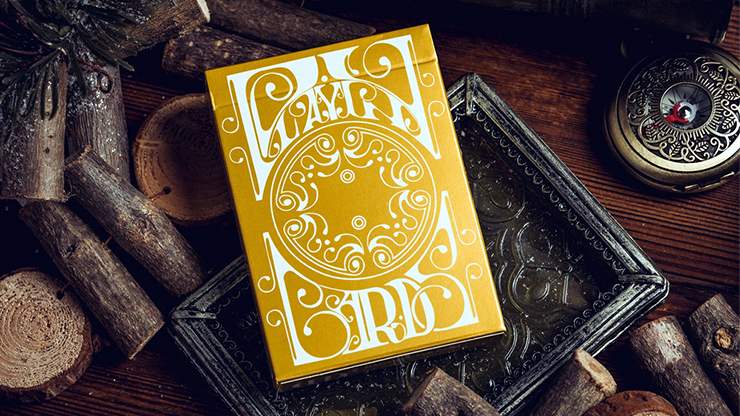 (image for) Smoke & Mirrors V9, Gold (Standard) Edition Playing Cards by Dan & Dave - Click Image to Close
