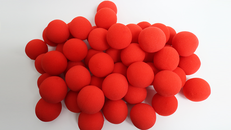 (image for) 1.5 inch PRO Sponge Ball (Red) Bag of 50 from Magic by Gosh - Click Image to Close
