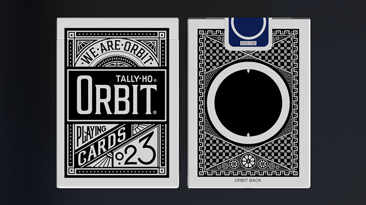 (image for) Orbit Tally Ho Circle Back (Black) Playing Cards - Click Image to Close