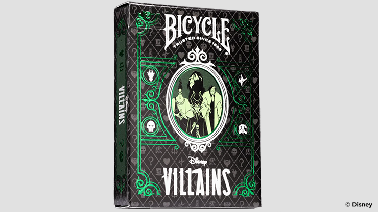 (image for) Bicycle Disney Villains (Green) by US Playing Card Co. - Click Image to Close