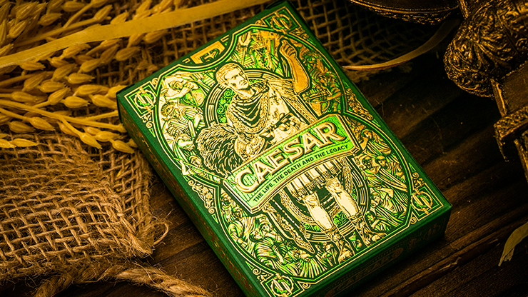 (image for) Caesar (Green) Playing Cards by Riffle Shuffle - Click Image to Close