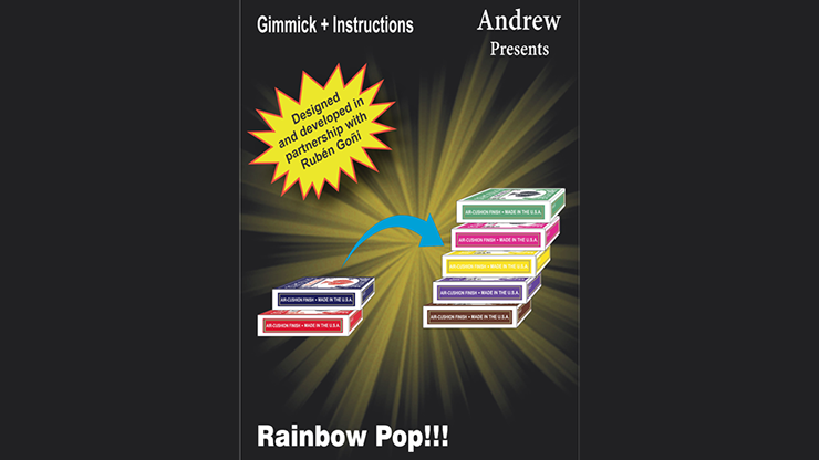 (image for) RAINBOW POP (Gimmicks and Online Instructions) by Andrew Magic - Trick - Click Image to Close
