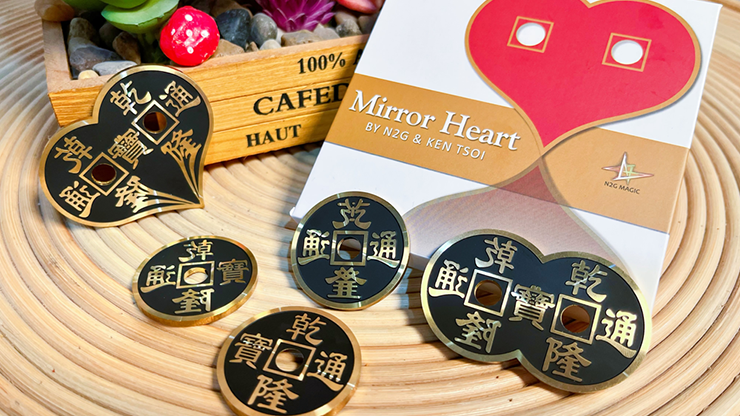 (image for) Mirror Heart Black by N2G & Ken Tsoi (Gimmicks and online instructions) - Trick - Click Image to Close