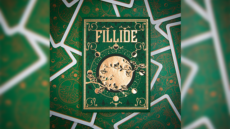(image for) Fillide: A Sicilian Folk Tale Playing Cards V2 (Forest Green) by Jocu - Click Image to Close