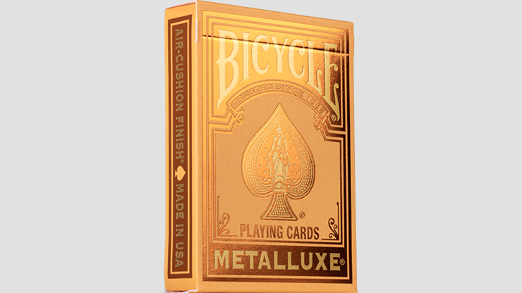 (image for) Bicycle Metalluxe Orange Playing Cards by US Playing Card Co. - Click Image to Close