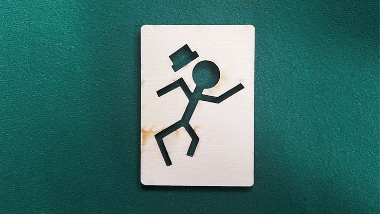 (image for) Stickman Bob Wood Template Smoking Card - Trick - Click Image to Close