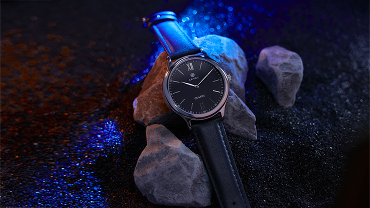 (image for) IARVEL WATCH (Silver Watchcase Black Dial) by Iarvel Magic and Bluether Magic - Click Image to Close