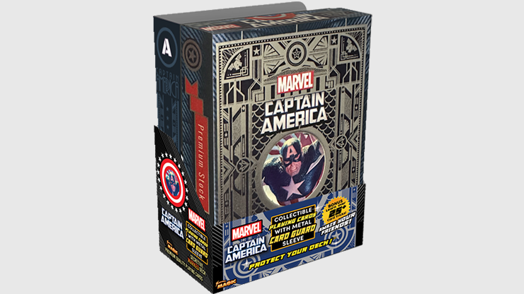 (image for) Marvel Captain America Playing Cards (Plus Card Guard) - Click Image to Close