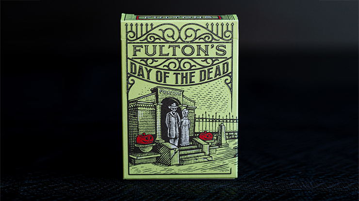 (image for) FULTON'S Day Of The Dead Green Edition Playing Cards - Click Image to Close