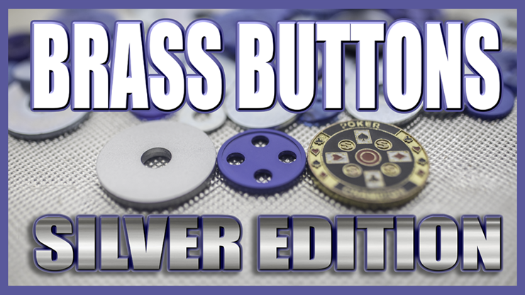 (image for) BRASS BUTTONS SILVER EDITION (Gimmicks and Online Instruction) by Matthew Wright - Trick - Click Image to Close