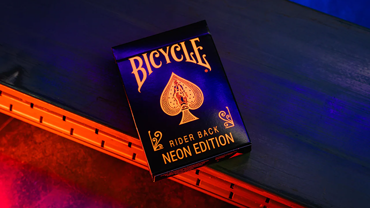 (image for) Bicycle Neon Solar-Orange Rider Back Playing Cards
