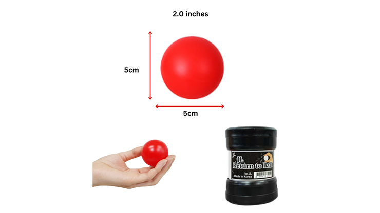 (image for) Return Ball (Red, 2") by JL Magic - Click Image to Close