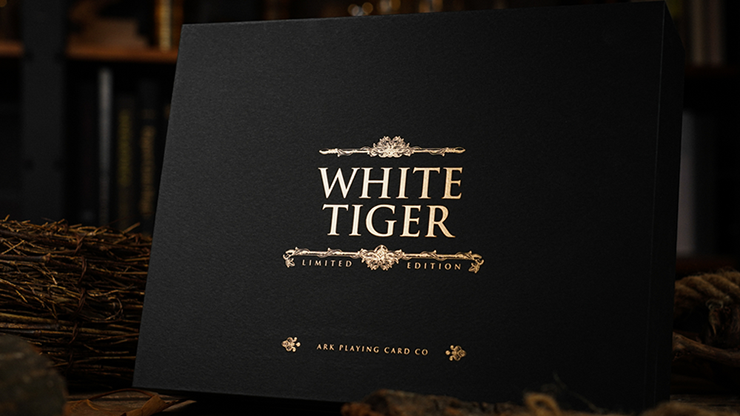 (image for) White Tiger Black Gold Box Set by Ark Playing Cards - Click Image to Close