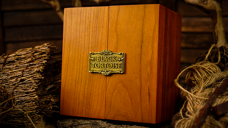 (image for) Black Tortoise Deluxe Wooden Box Set by Ark Playing Cards - Click Image to Close